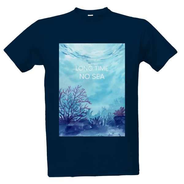 Tričko s potiskem Long time no sea